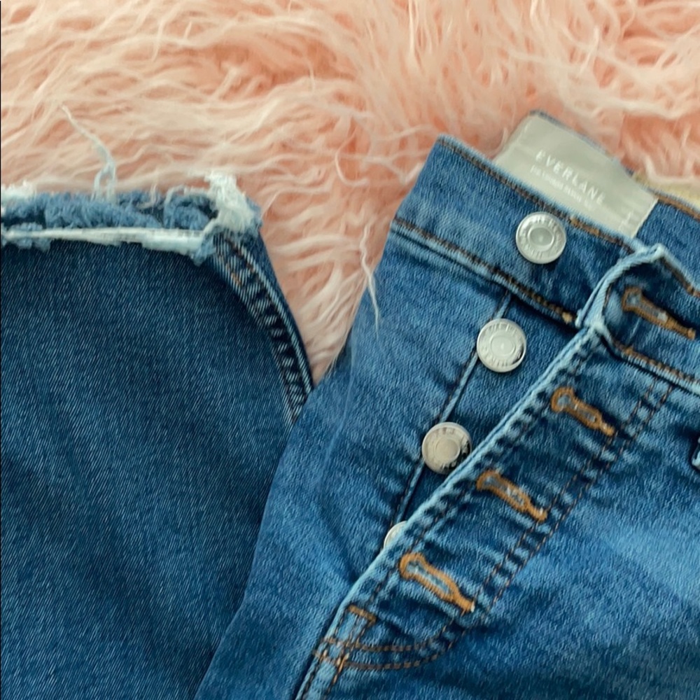 everlane crop stretch high-rise skinny button fly